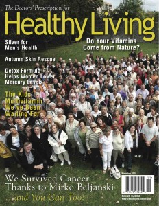 Le magazine Healthy Living consacra sa couverture et un article au pique-nique annuel du CIRIS & Mirko Beljanski (2008)